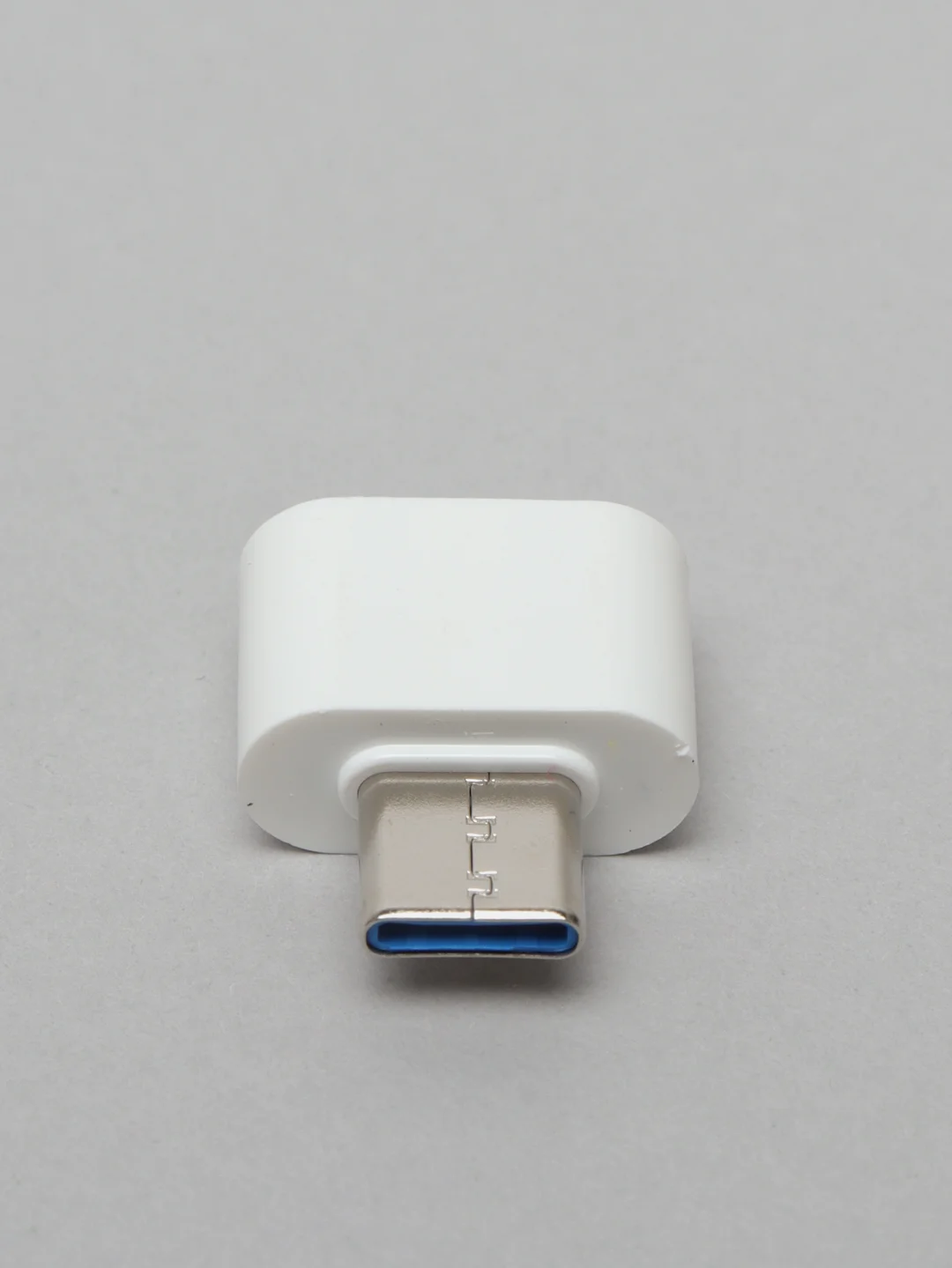 Белый otg переходник USB на Type-C (USB мама-Type-C папа)