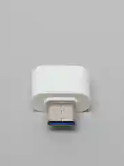 Белый otg переходник USB на Type-C (USB мама-Type-C папа)