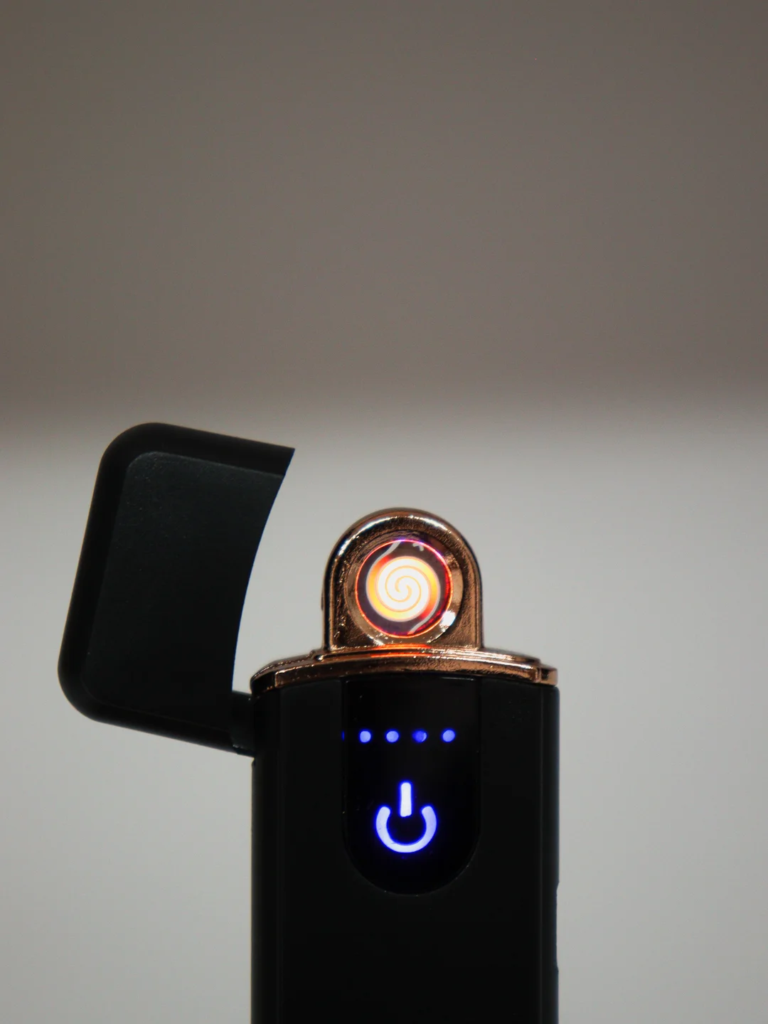 Черный зажигалка электронная USB-прикуриватель сенсорная