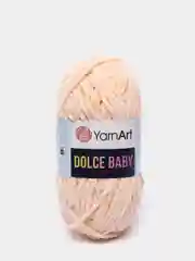 Пудровый пряжа плюшевая YarnArt "Dolce Baby", 100% микрополиэстер, 50 г, 85 м