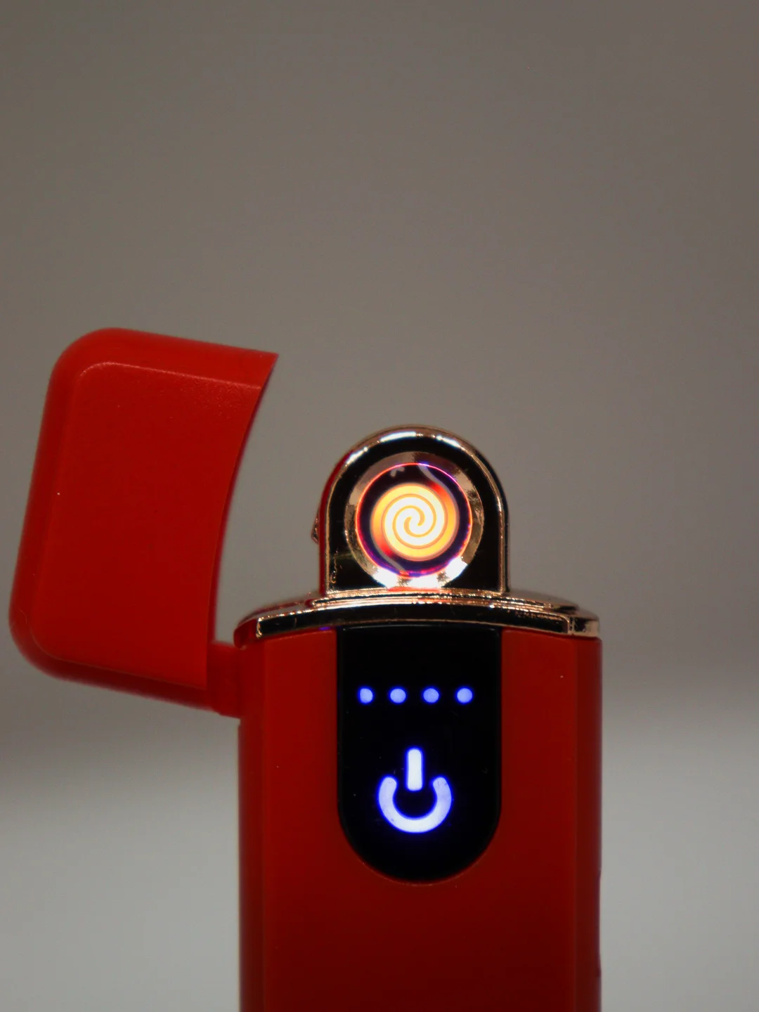 Красный зажигалка электронная USB-прикуриватель сенсорная