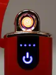 Красный зажигалка электронная USB-прикуриватель сенсорная