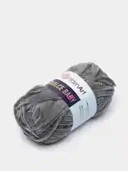 Серый пряжа плюшевая YarnArt "Dolce Baby", 100% микрополиэстер, 50 г, 85 м