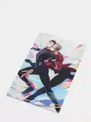 Оливковый открытка поздравительная Аниме, K-pop 12х18,5 см