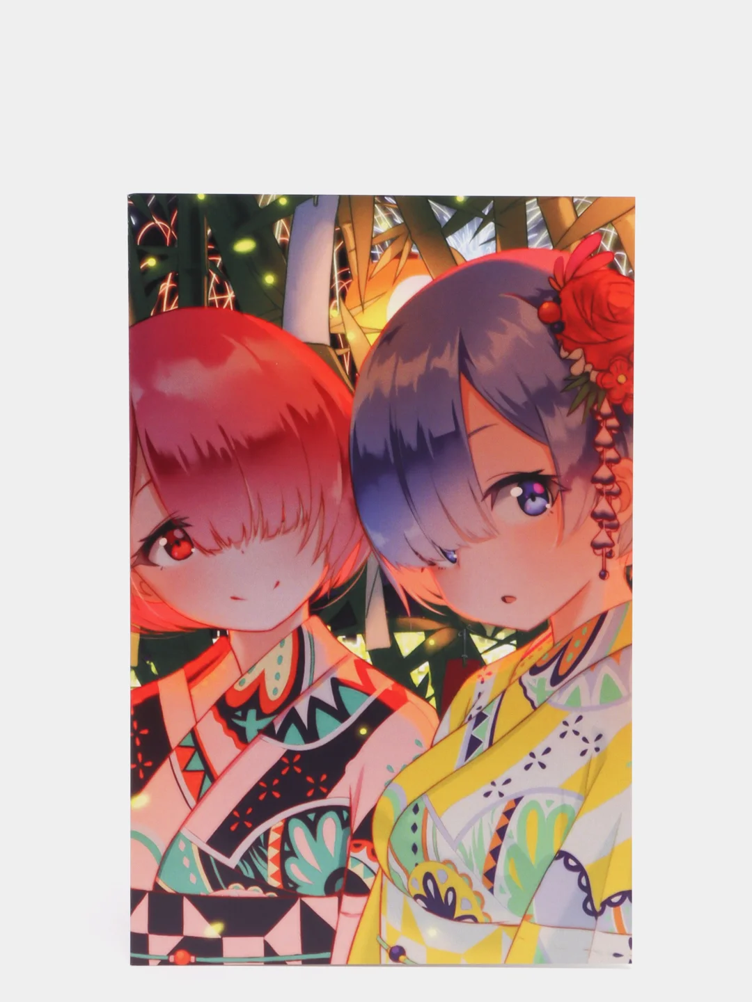 Пастельно-коралловый открытка поздравительная Аниме, K-pop 12х18,5 см