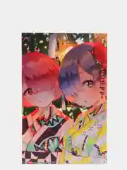 Пастельно-коралловый открытка поздравительная Аниме, K-pop 12х18,5 см