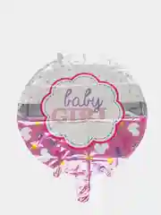 Синий фольгированный воздушный шар. Baby Boy и Baby Girl