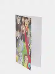 Оранжевый открытка поздравительная Аниме, K-pop 12х18,5 см