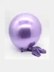 Фиолетовый шар хром серебро золото 12"