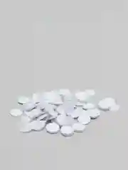 Белый конфетти круглые