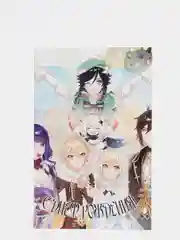 Бирюзовый открытка поздравительная Аниме, K-pop 12х18,5 см