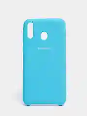 Голубой чехол силиконовый Silicone Cover Case для Samsung Galaxy A6S, M20