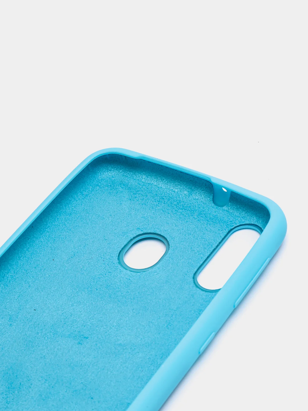 Голубой чехол силиконовый Silicone Cover Case для Samsung Galaxy A6S, M20