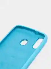 Голубой чехол силиконовый Silicone Cover Case для Samsung Galaxy A6S, M20