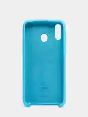 Голубой чехол силиконовый Silicone Cover Case для Samsung Galaxy A6S, M20