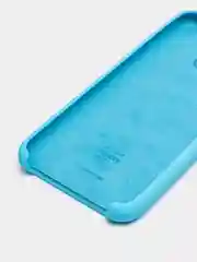 Голубой чехол силиконовый Silicone Cover Case для Samsung Galaxy A6S, M20