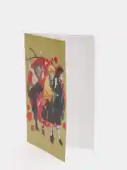 Серый меланж открытка поздравительная Аниме, K-pop 12х18,5 см
