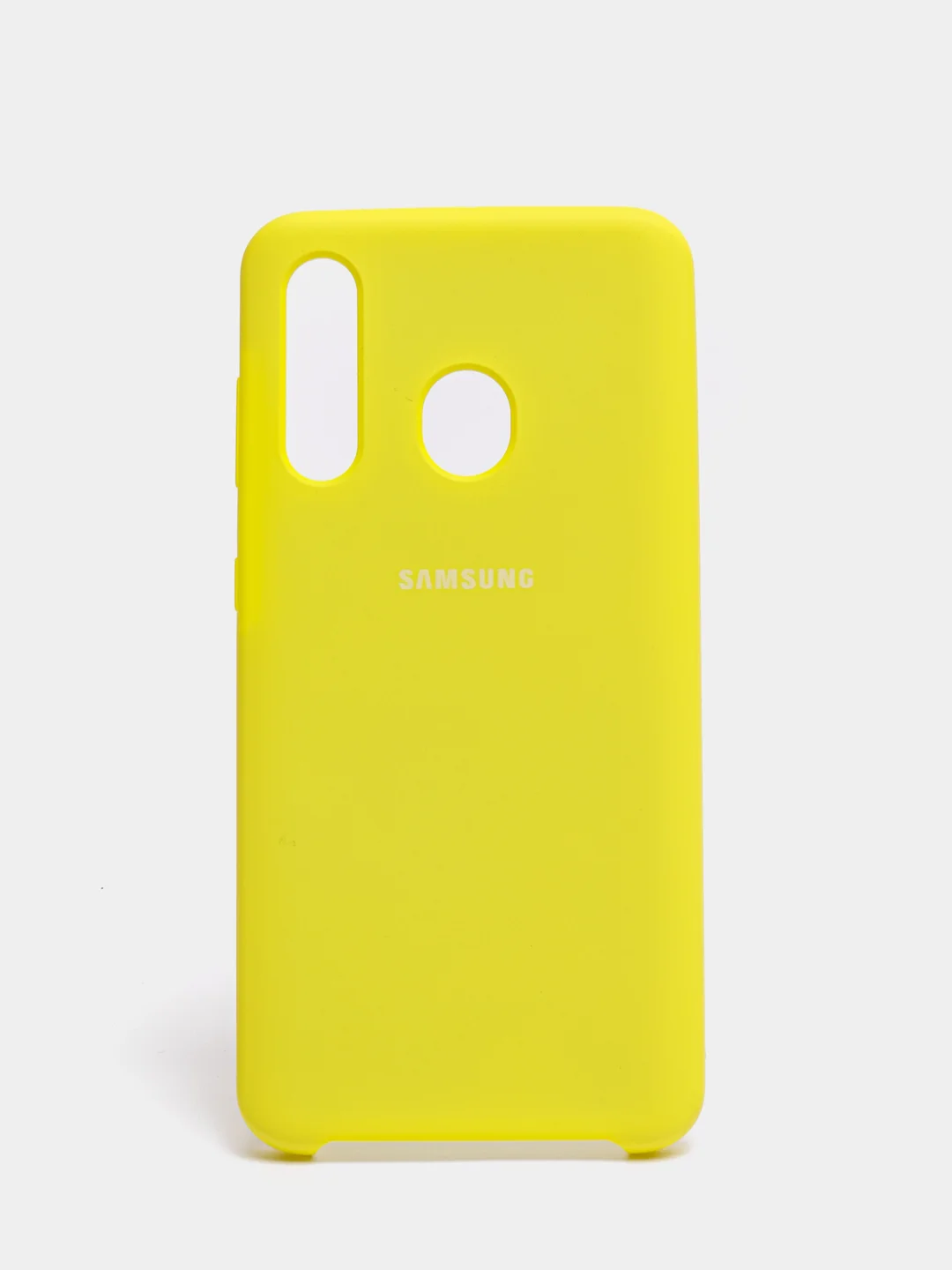 Светло-жёлтый чехол силиконовый Silicone Cover Case для Samsung Galaxy A20S, A60, M40