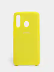 Светло-жёлтый чехол силиконовый Silicone Cover Case для Samsung Galaxy A20S, A60, M40