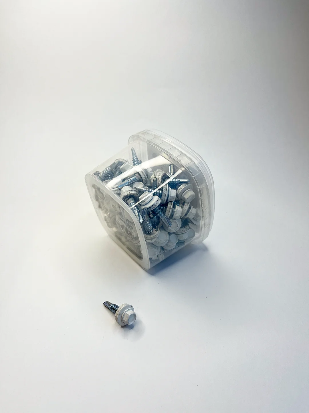 Кровельные саморезы со сверлом, 5,5 х 25, RAL9003 - сигнальный белый