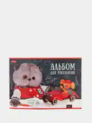 Бежевый альбом для рисования, 30 листов, А4, на скобе
