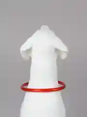 Красный светящийся LED ошейник силиконовый для собак на USB зарядке