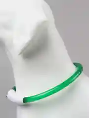Лайм светящийся LED ошейник силиконовый для собак на USB зарядке