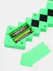 Голубой меч Minecraft, световой, алмазный, с подсветкой и звуковыми эффектами, 58 см