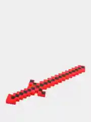 Красный меч Minecraft, световой, алмазный, с подсветкой и звуковыми эффектами, 58 см