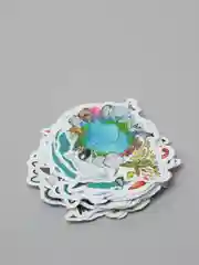 Стикерпак "Морские обитатели", наклейки-стикеры , 50 штук