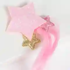 Алый цветные пряди для волос на заколке