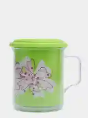Лайм термокружка "Цветы", 0,4 л