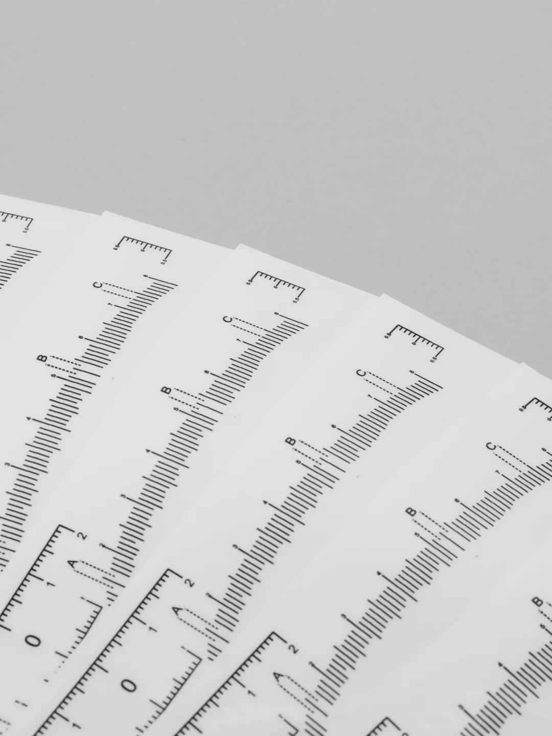 Серебряный myruler, наклейка-линейка для построения формы бровей, 10 шт