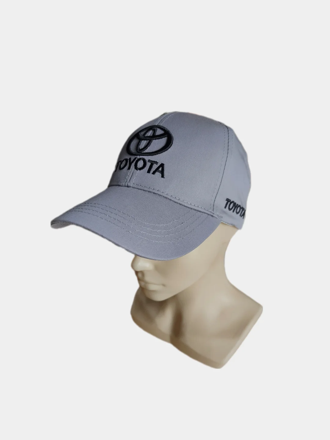 Серый металлик кепка с эмблемой авто Toyota, унисекс