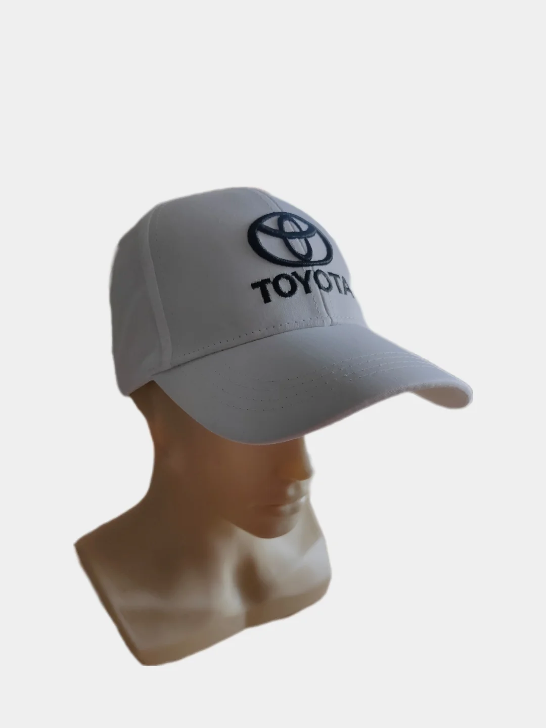 Белый кепка с эмблемой авто Toyota, унисекс
