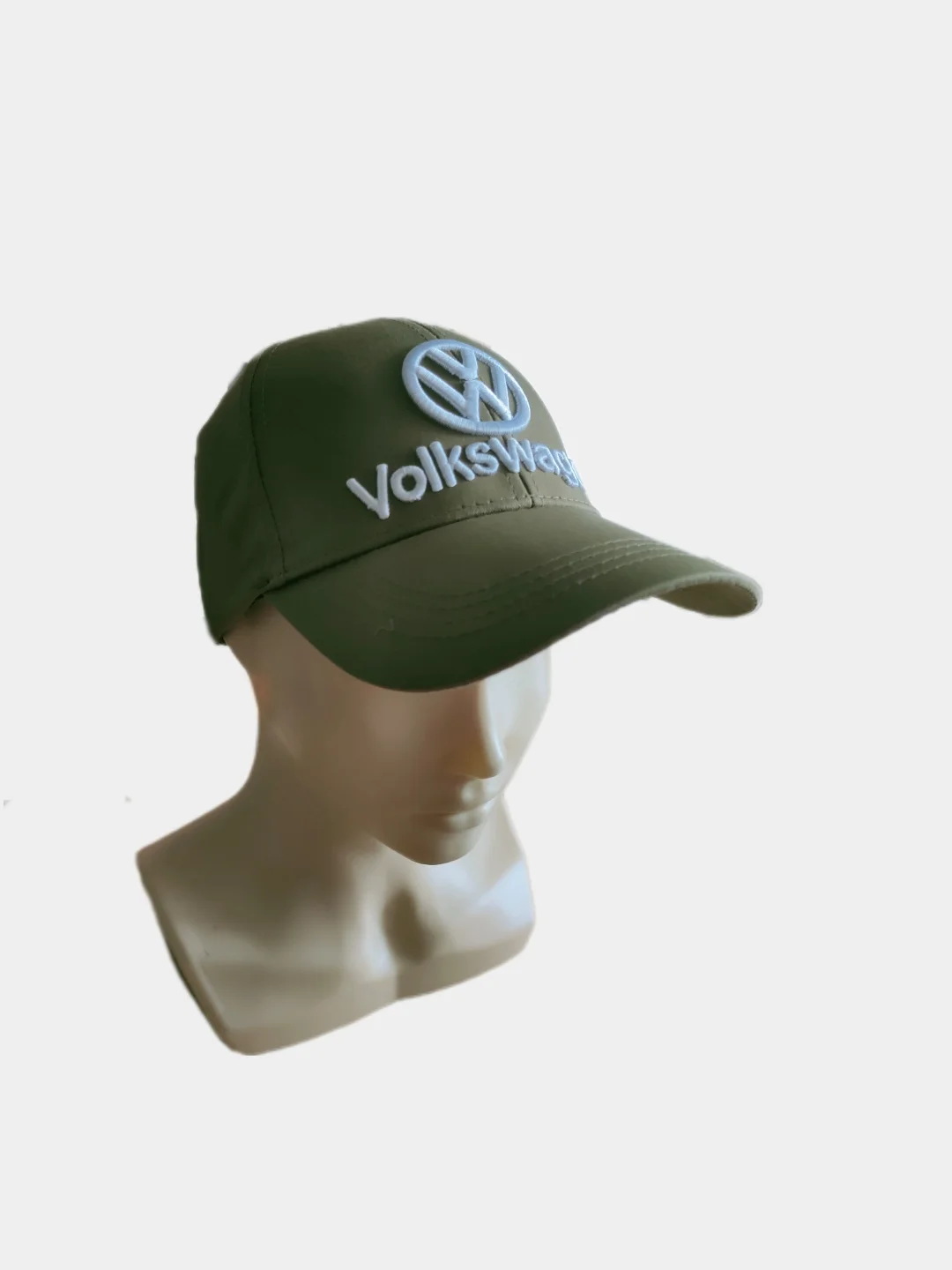 Зелёный хаки кепка с логотипом "VW", унисекс