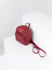 Бордовый мини-рюкзак женский