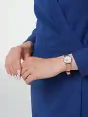 Часы женские на металлическом ремешке, розовое золото