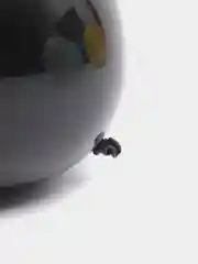 Черный воздушный шар Глазки Единорога, 12"/30см