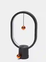 Черный настольный светильник с магнитами Levitation Lamp