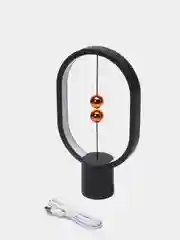 Черный настольный светильник с магнитами Levitation Lamp