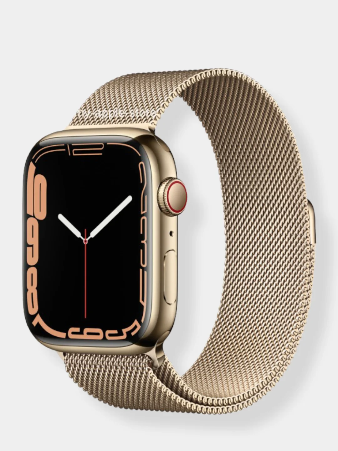 Золотой ремешок Apple Watch 38 /40 /41, 42 /44 /45 мм миланское плетение (миланская петля)