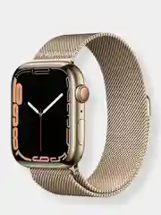 Золотой ремешок Apple Watch 38 /40 /41, 42 /44 /45 мм миланское плетение (миланская петля)