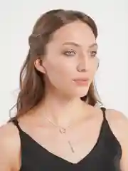 Серебряный цепочка с подвеской,на шею