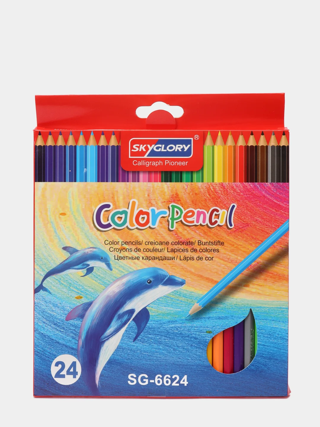 Набор цветных карандашей 24 штуки / Color Pencil/Карандаши для рисования/Цветные карандаши