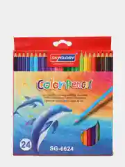 Набор цветных карандашей 24 штуки / Color Pencil/Карандаши для рисования/Цветные карандаши