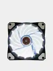 Белый кулер с LED подсветкой для компьютера