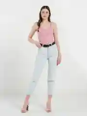 Розовый женский топ