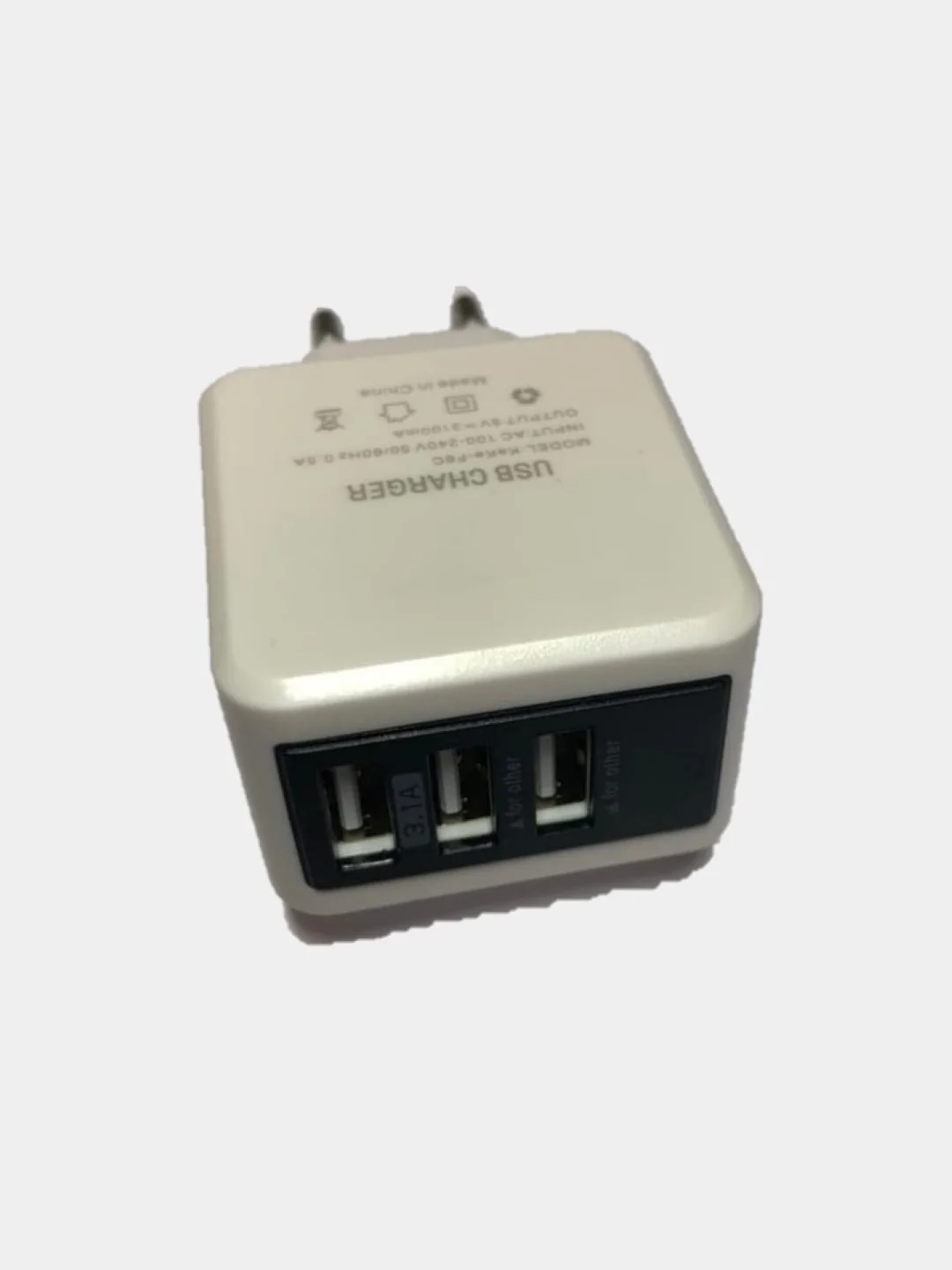 3-портовое USB зарядное устройство Quick Charge 3,0