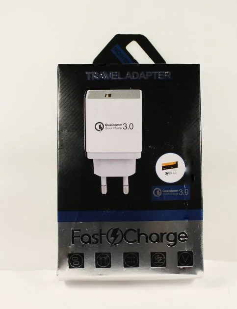Сетевое зарядное устройство QC-02 Quick Charge, 1USB-3A
